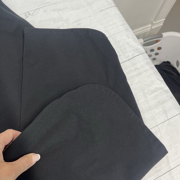 Ming Wang Trouser Pants size Large Black Stretch Casual Career Capri - Picture 5 of 8